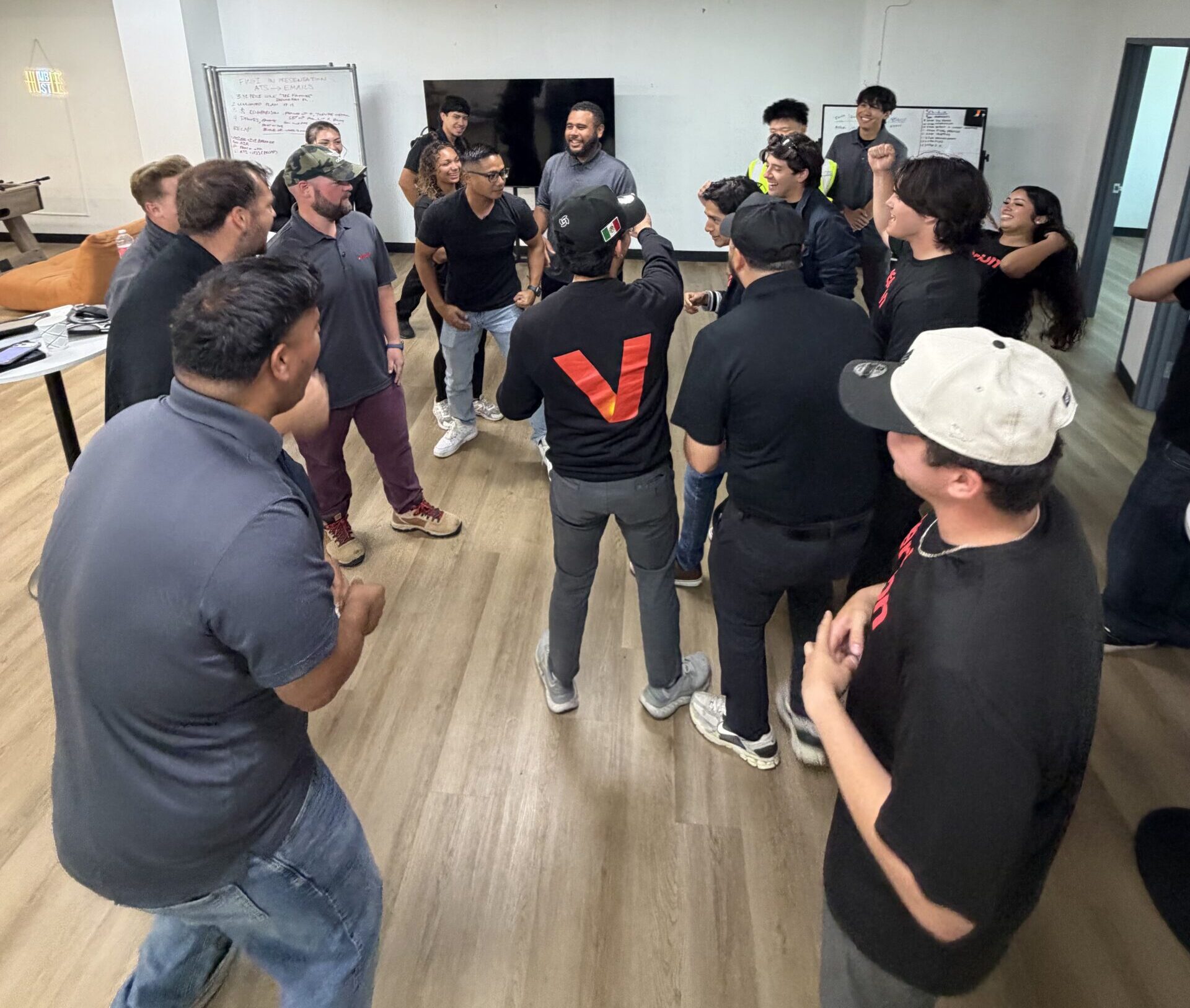 Team collaboration during Monarch Marketing Team leadership training